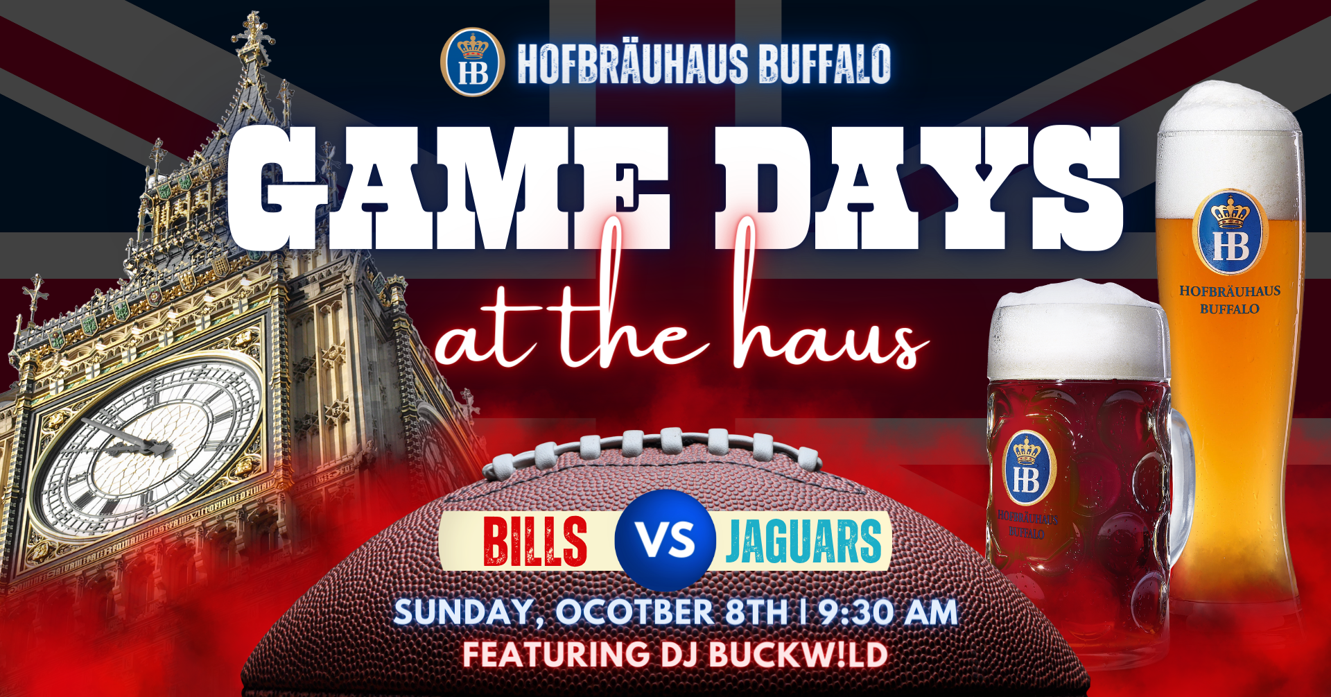 Game Days at The Haus: Buffalo Bills @ NY Jets - Hofbräuhaus Buffalo